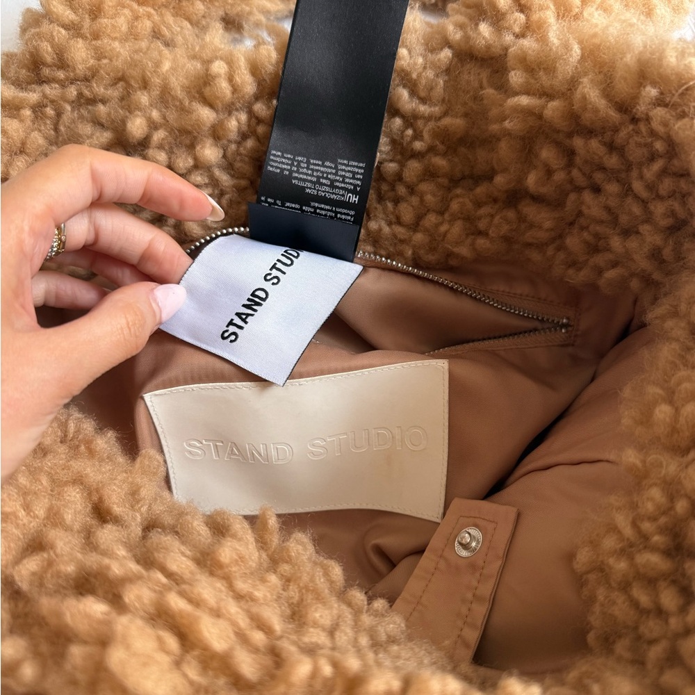 Stand Studio Shearling Tote Bag - image 6